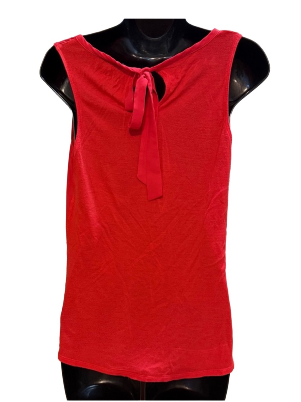 Express Vibrant Red Ruffle Tank Top - Picture 2 of 5